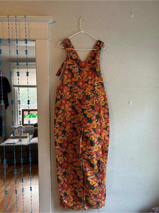 Lucy & Yak Pants - Floral Sunflower Overalls